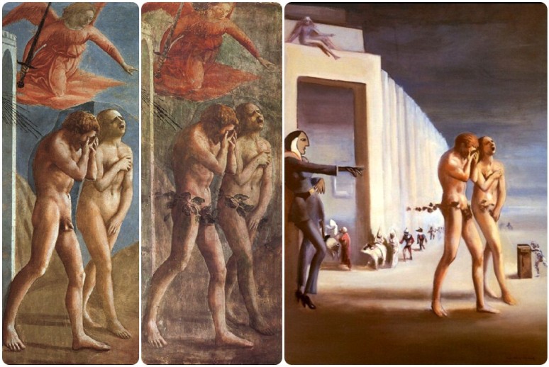Masaccio, Expulsion 1427 & DuBois, Another Expulsion 1950